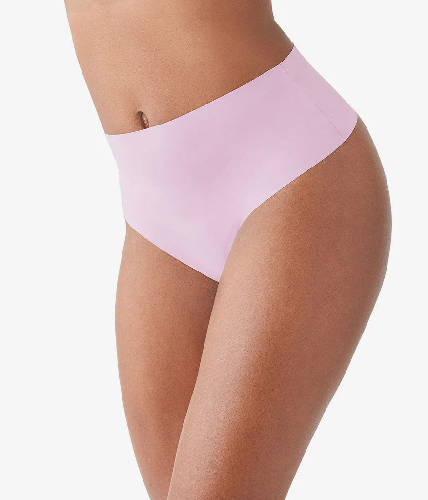 b.bare Hi-Waist Thong: Dawn Pink - Image 2