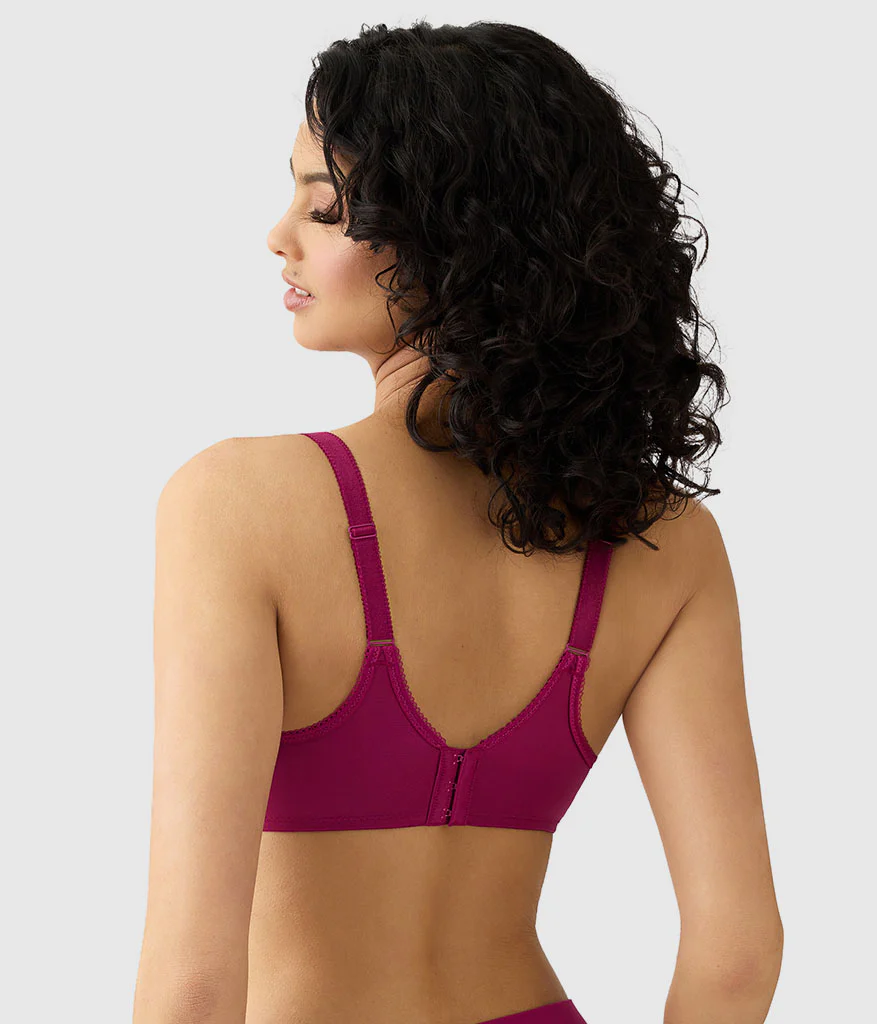 Basic Beauty Full Figure Seamless Underwire Bra: Berry Fizz - Image 2